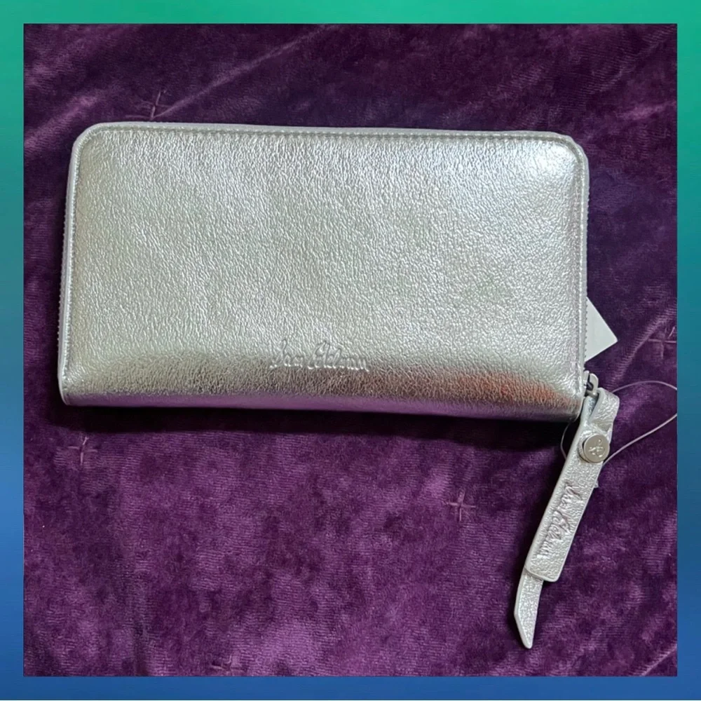 NWT Sam Edelman Silver Wallet